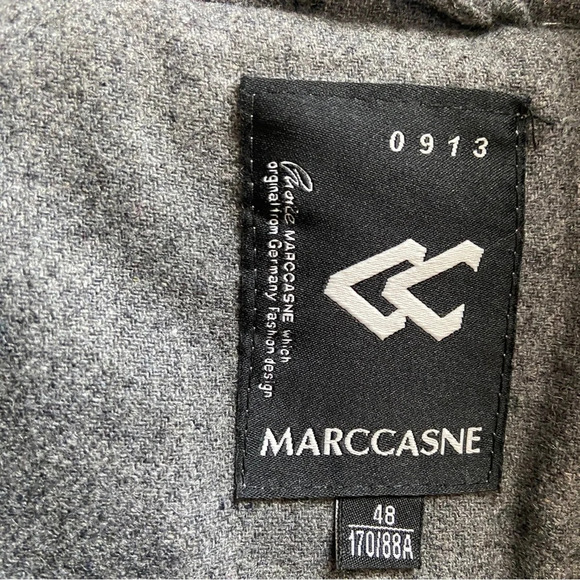 Marccasne wool blend zip up bomber jacket Sz 48/ Sz L - Picture 5 of 10